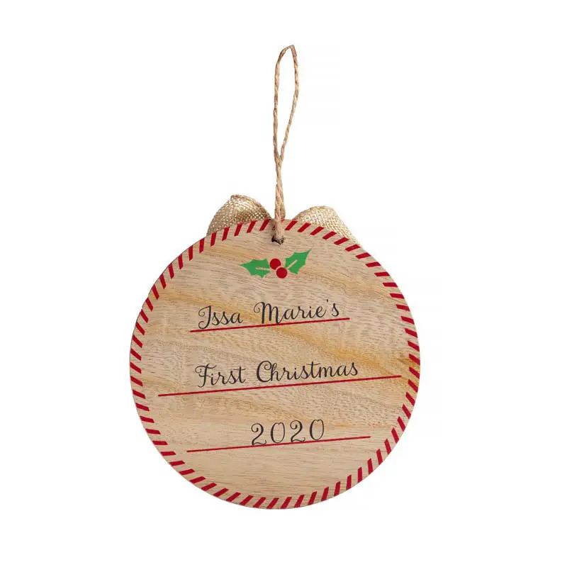 My First Christmas Fill In Ornament 1