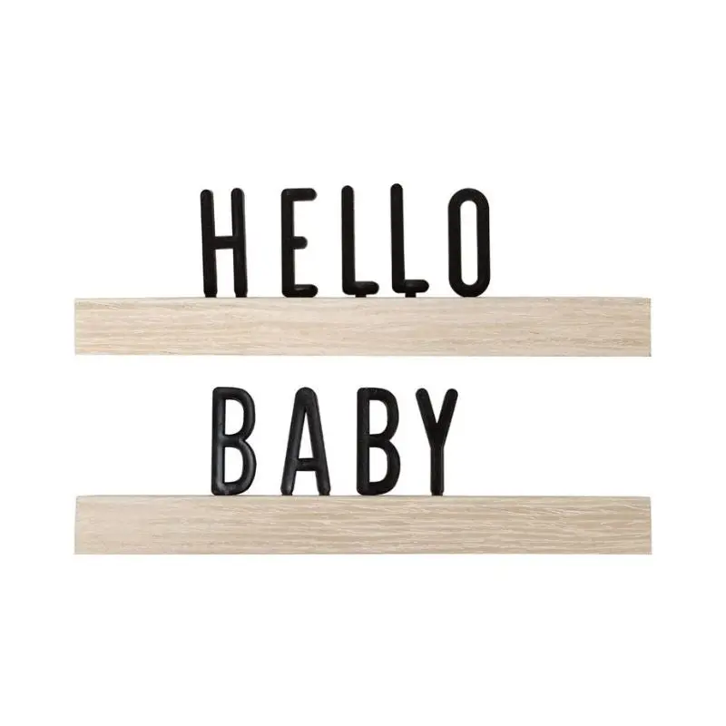 Wooden Letter Ledge Set 1