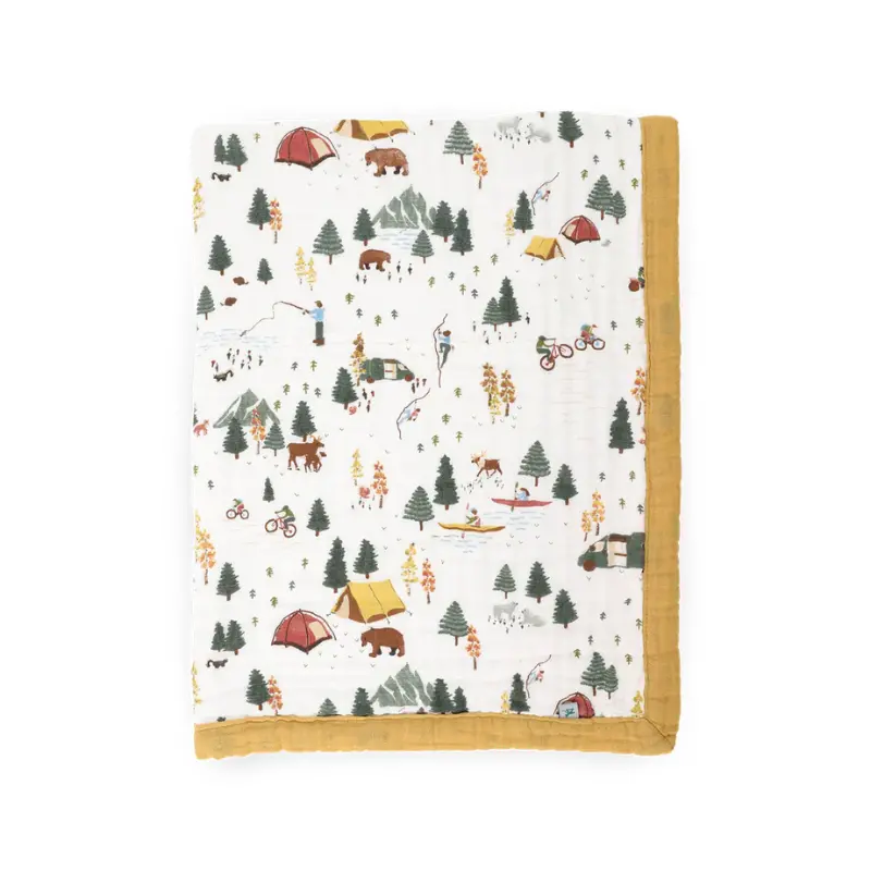Organic Cotton Muslin Baby Quilt 6