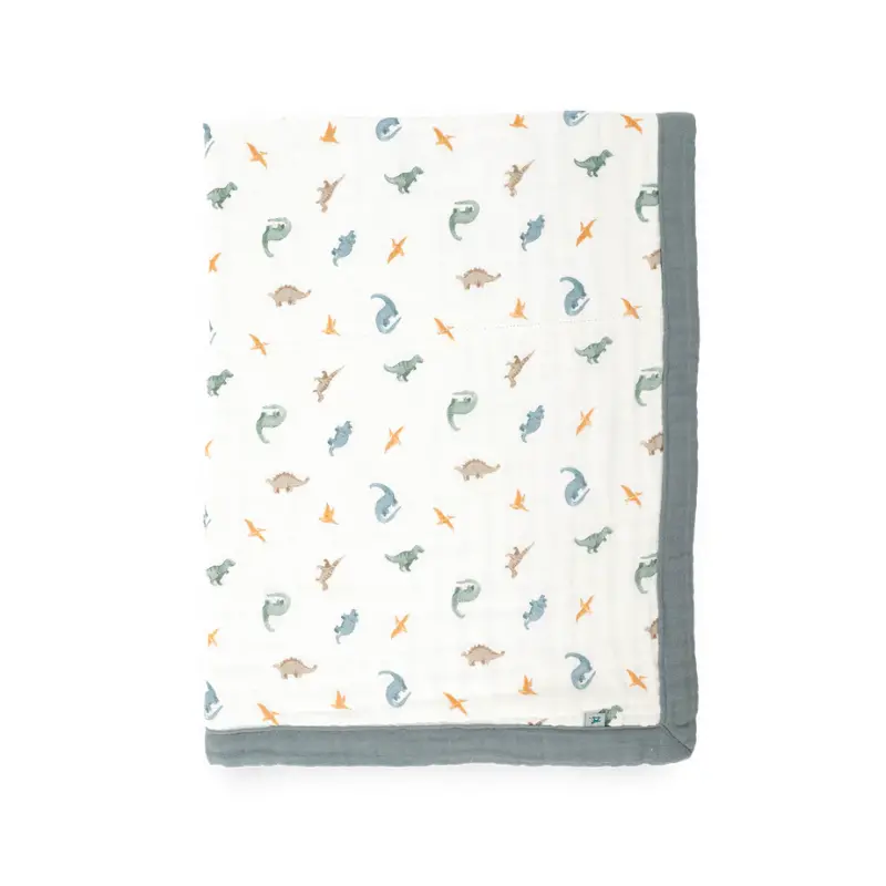 Organic Cotton Muslin Baby Quilt 8