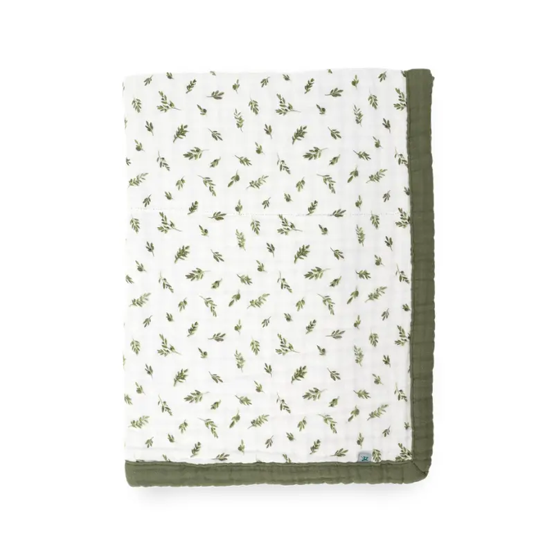 Organic Cotton Muslin Baby Quilt 11