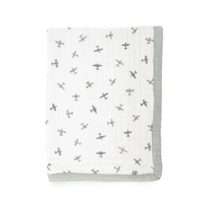 Organic Cotton Muslin Baby Quilt 12