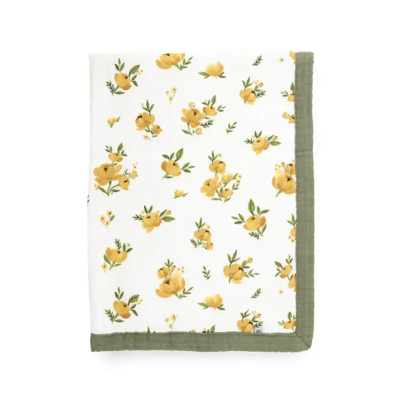 Organic Cotton Muslin Baby Quilt 13