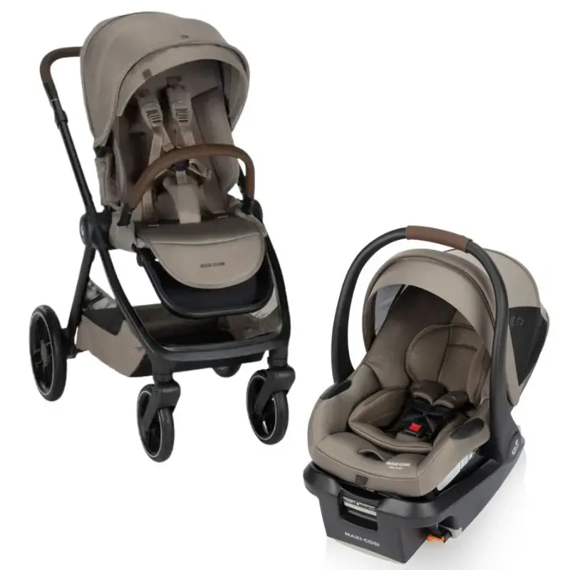 Oxford Stroller + Mico Luxe+ Infant Car Seat Travel System 4
