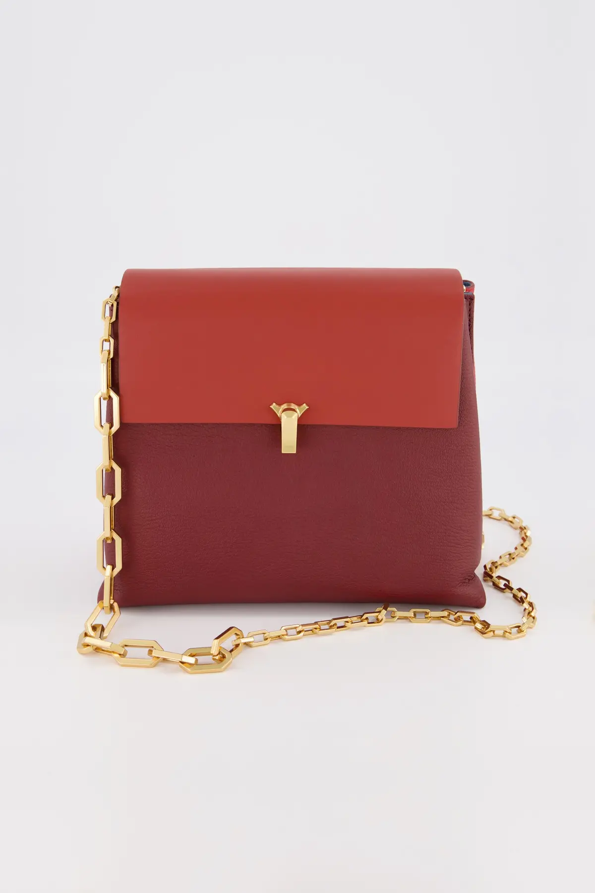 The Volon Brown/Red Po Day Bag 1