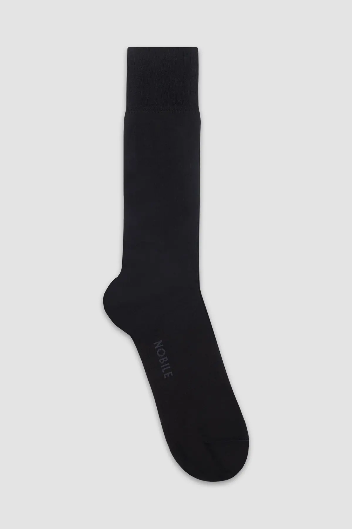 Nobile Solid Black Crew Socks 1