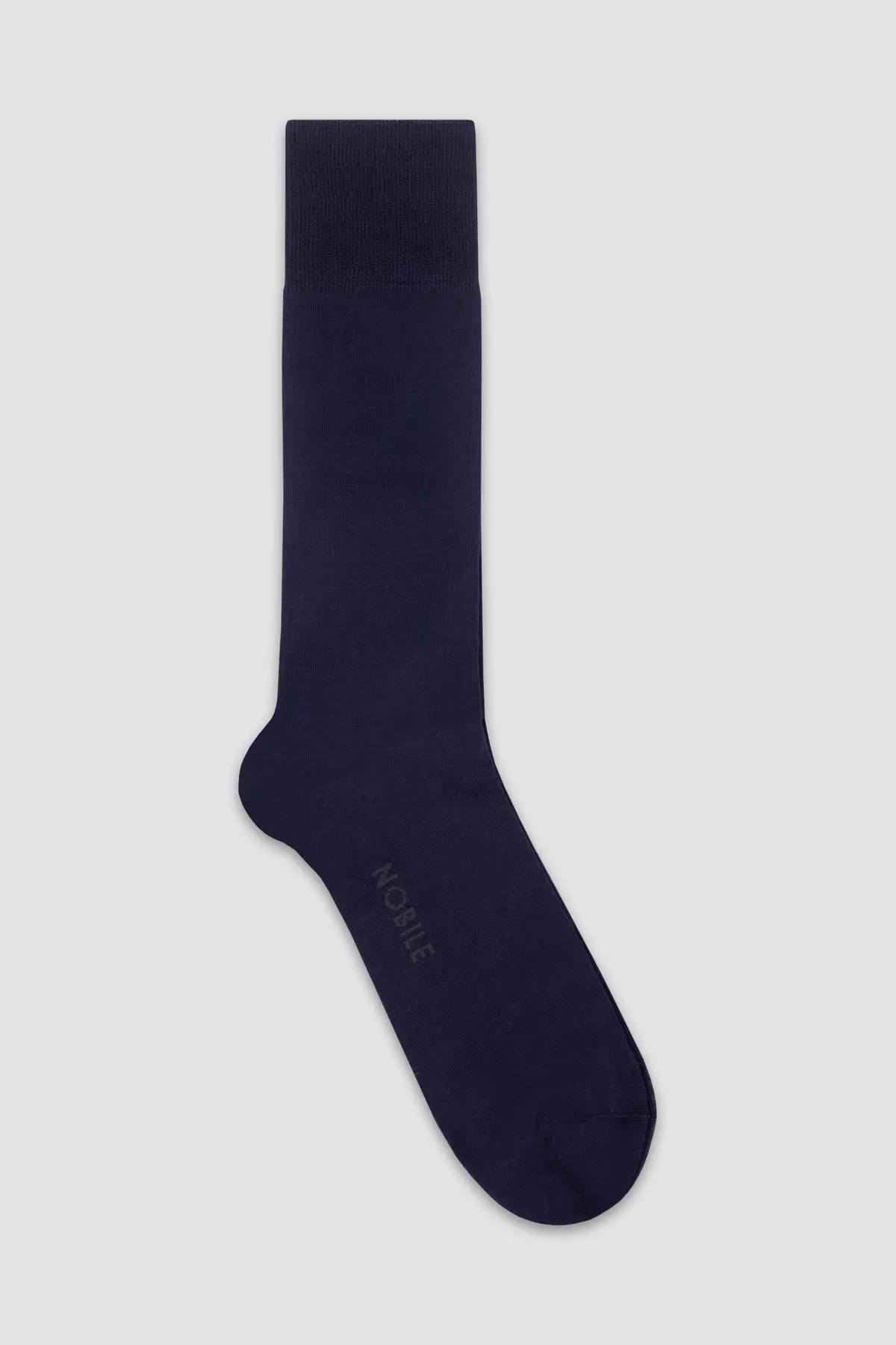 Nobile Solid Blue Crew Socks 1