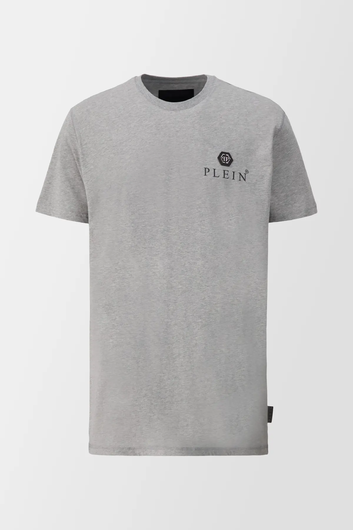 Philipp Plein Grey Round Neck Ss Iconic Plein T-Shirt 1