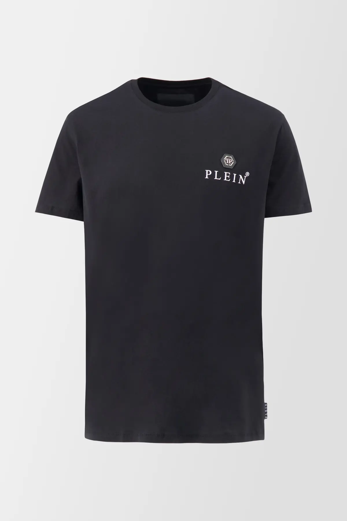 Philipp Plein Black Round Neck Ss Iconic Plein T-Shirt 1