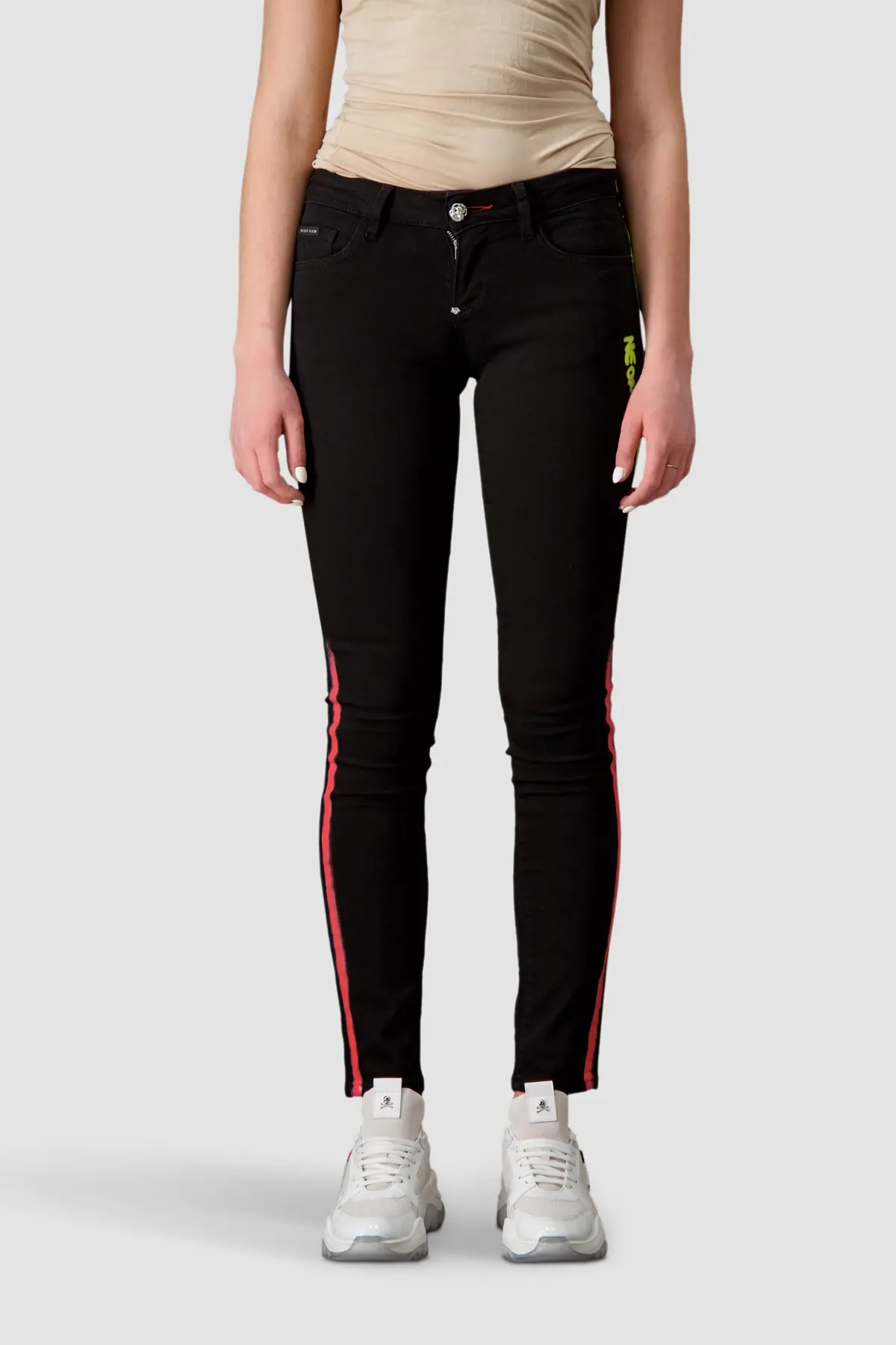 Philipp Plein Total Eclipse Slim Fit Gothic Plein Jeans 1