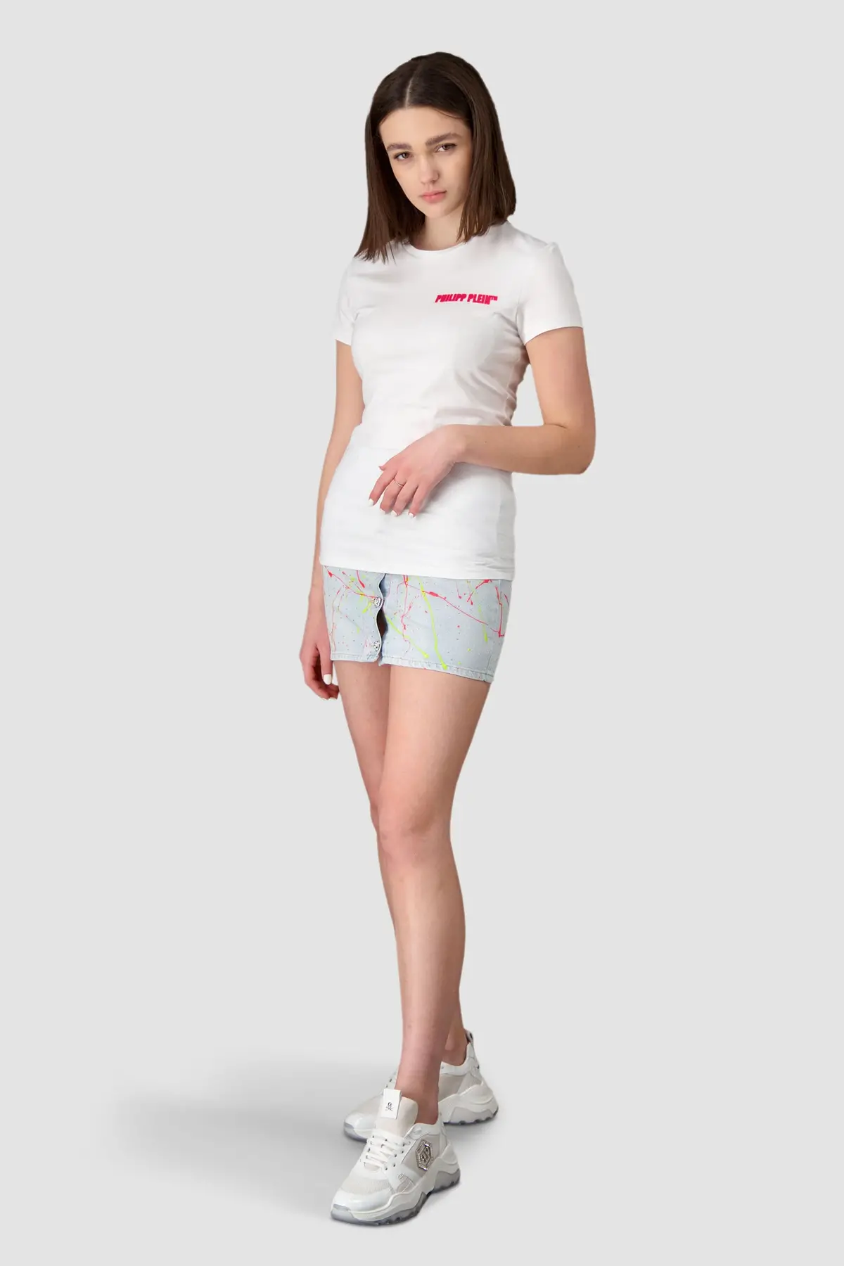 Philipp Plein White Round Neck Plein T-Shirt 1