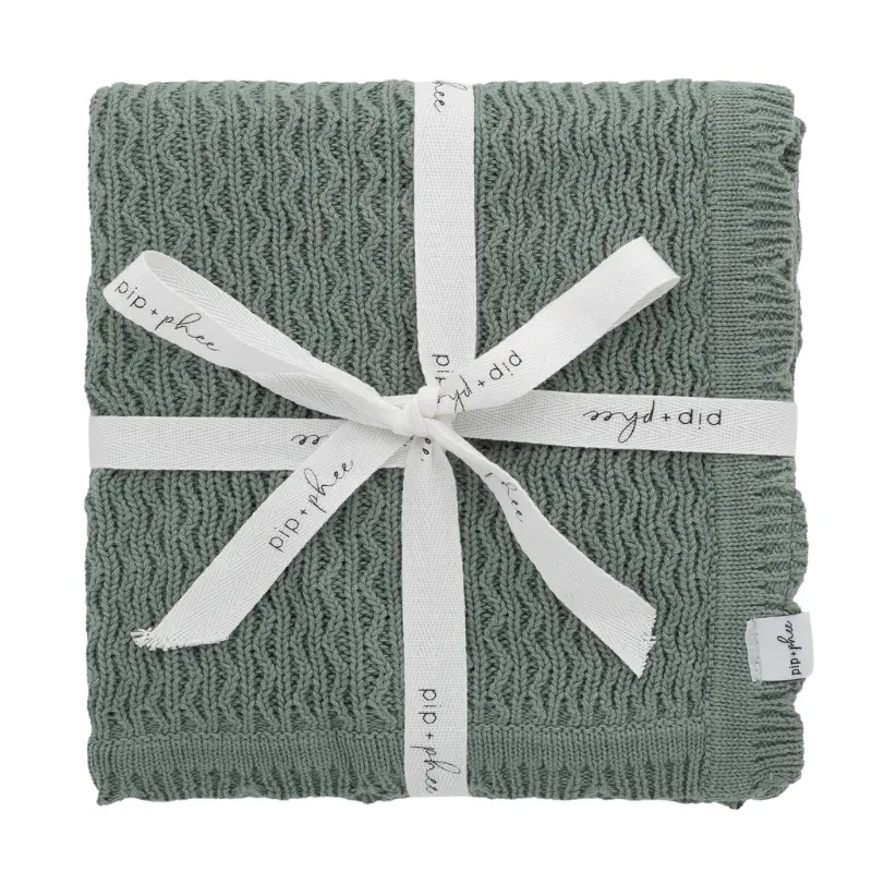 Cotton Knit Baby Blanket 2