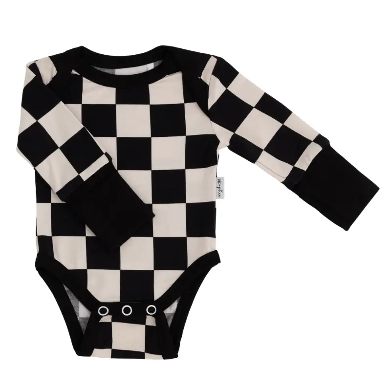 Soft Bamboo Long Sleeve Bodysuit with Playful Prints - Image 7