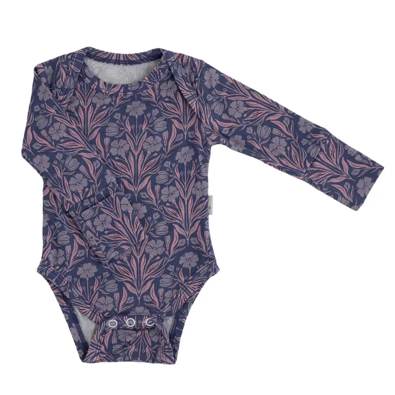 Soft Bamboo Long Sleeve Bodysuit with Playful Prints - Image 11