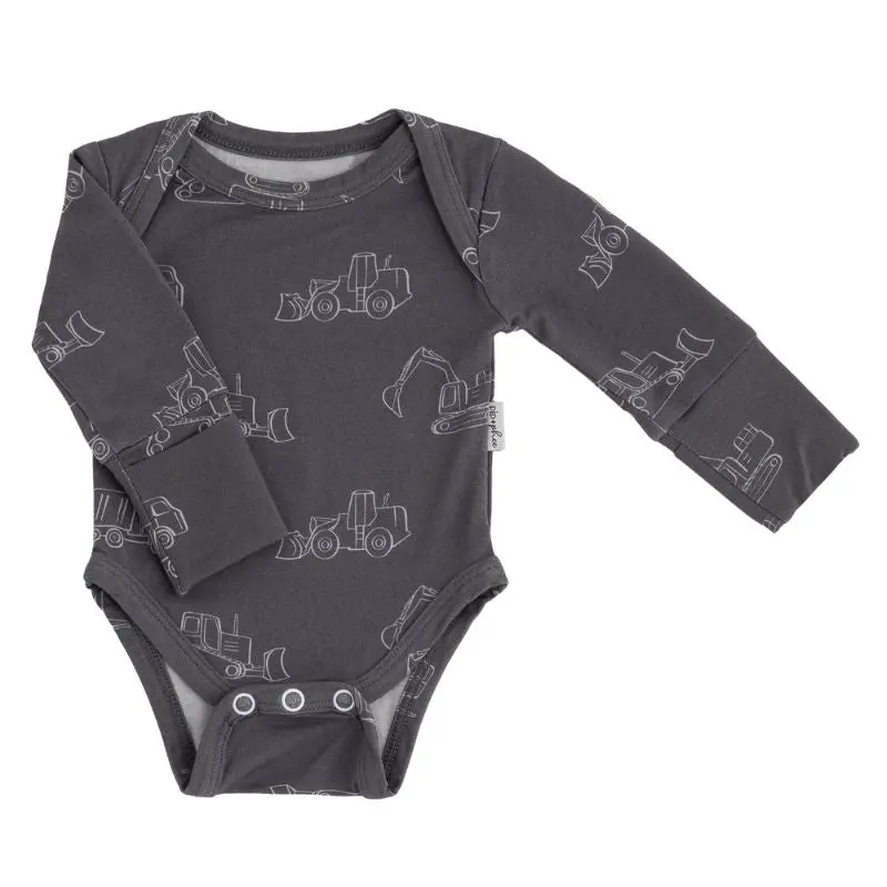 Soft Bamboo Long Sleeve Bodysuit with Playful Prints - Image 4