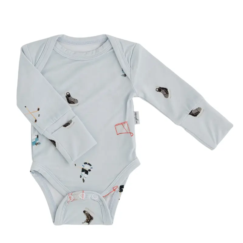Soft Bamboo Long Sleeve Bodysuit with Playful Prints - Image 6