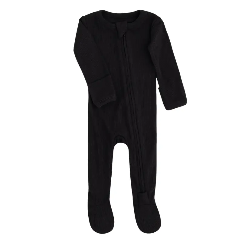 Soft Organic Cotton Ribbed Footed Sleepers - Image 14