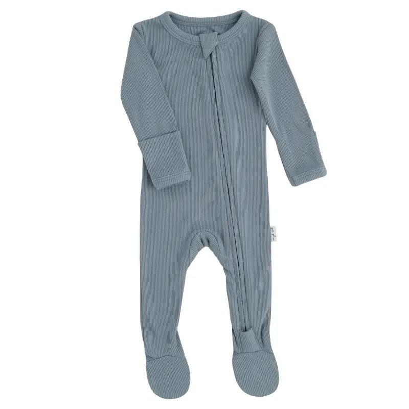 Cotton Ribbed Footed Sleepers 7