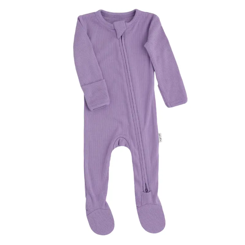 Soft Organic Cotton Ribbed Footed Sleepers - Image 16