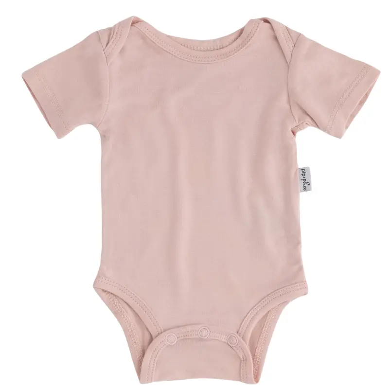 Bamboo Short Sleeve Bodysuits - Solids (Overstock) 10