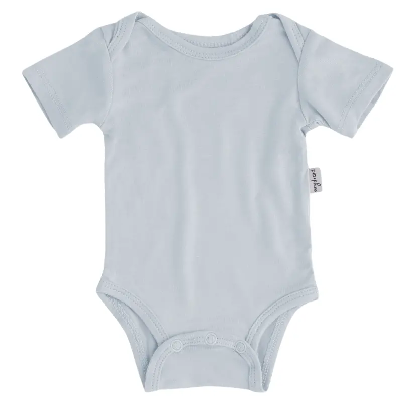 Bamboo Short Sleeve Bodysuits - Solids (Overstock) 7