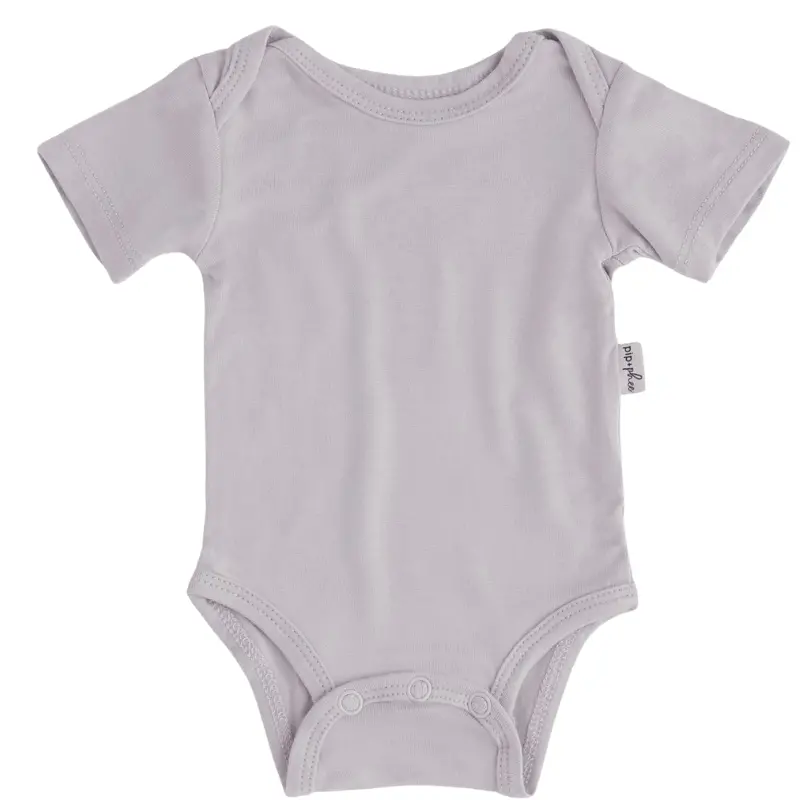 Bamboo Short Sleeve Bodysuits - Solids (Overstock) 8
