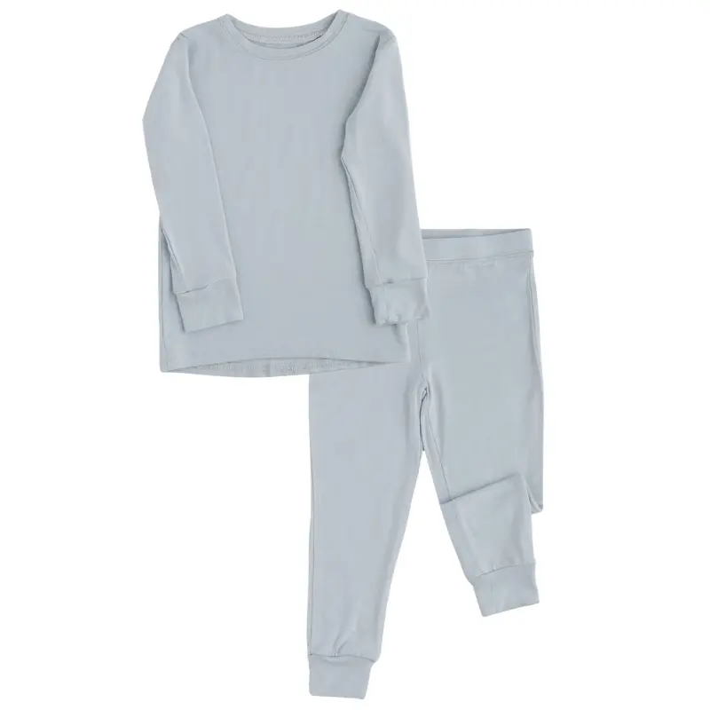 2 Piece Long Sleeve Bamboo Set - Solids (Overstock) 3