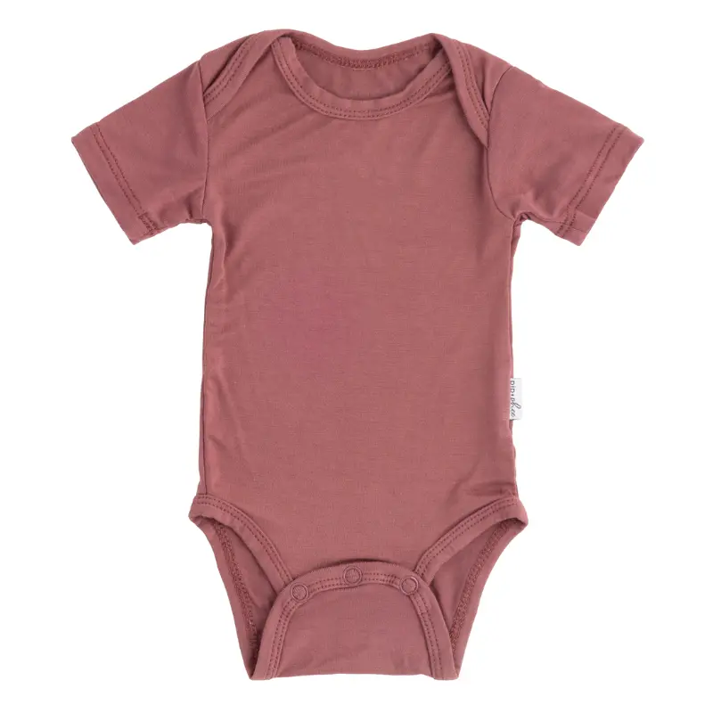 Bamboo Short Sleeve Bodysuits - Solids (Overstock) 17