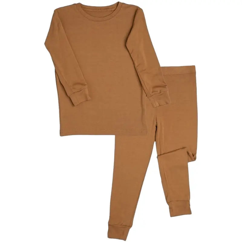 2 Piece Long Sleeve Bamboo Set - Solids (Overstock) 12