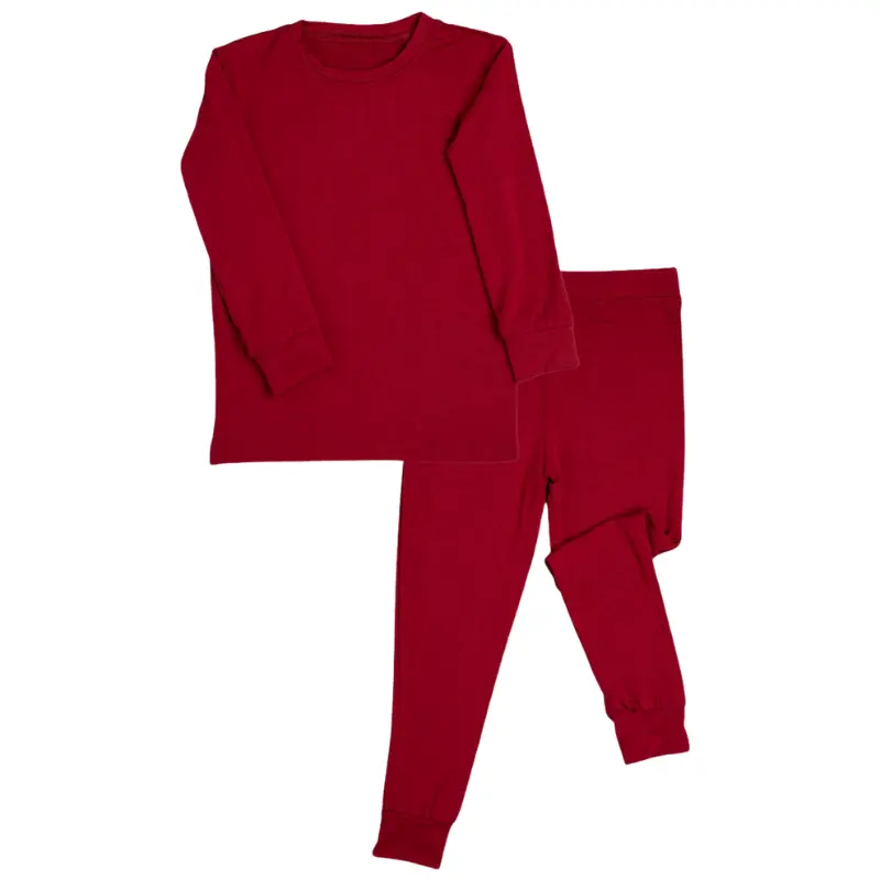 2 Piece Long Sleeve Bamboo Set - Solids (Overstock) 10