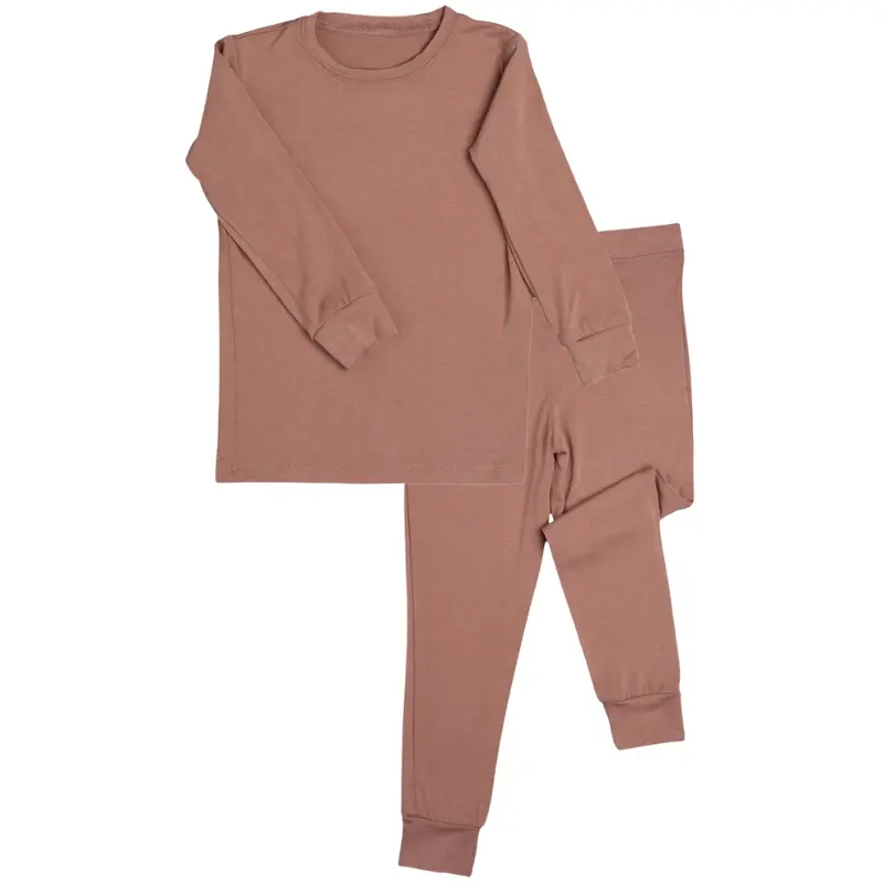 2 Piece Long Sleeve Bamboo Set - Solids (Overstock) 11