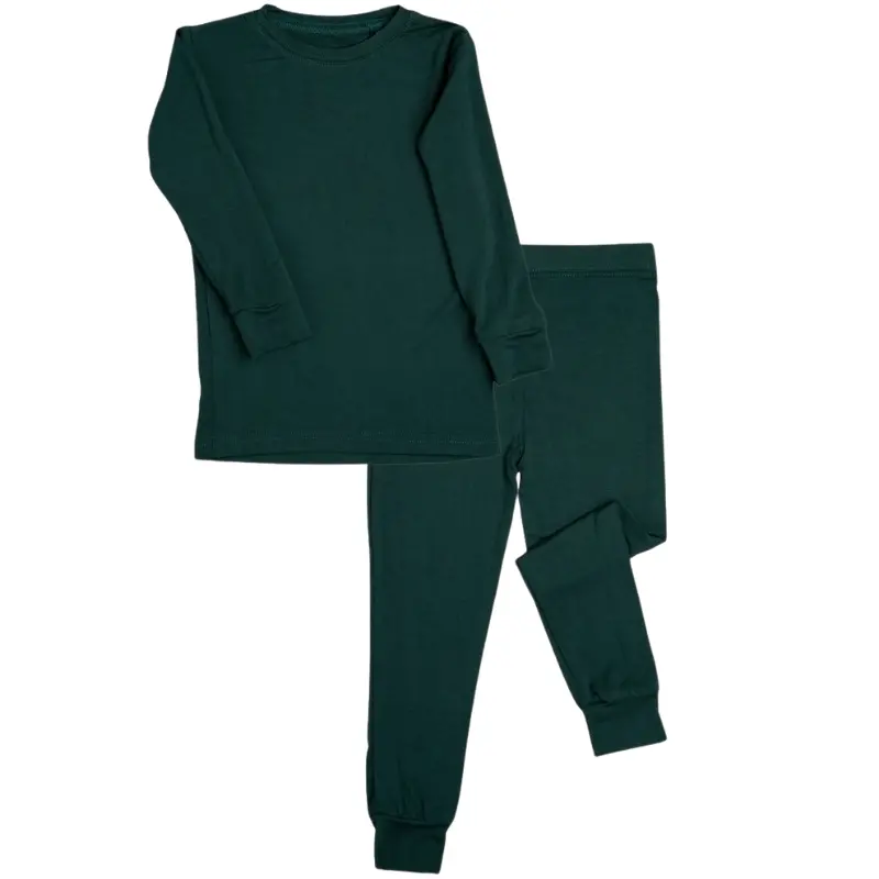 2 Piece Long Sleeve Bamboo Set - Solids (Overstock) 7