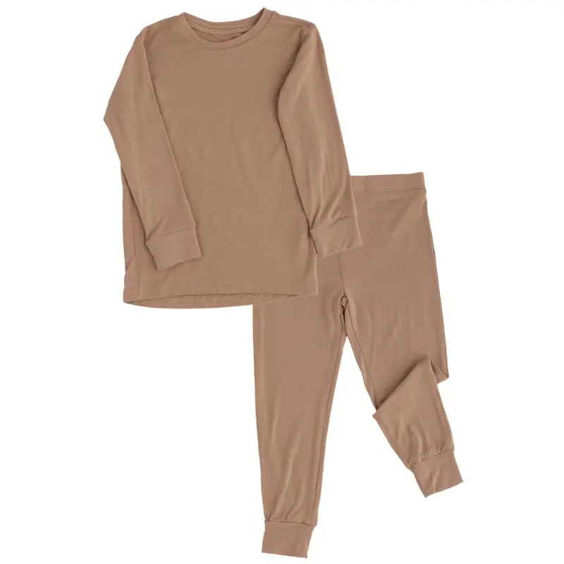 2 Piece Long Sleeve Bamboo Set - Solids (Overstock) 13