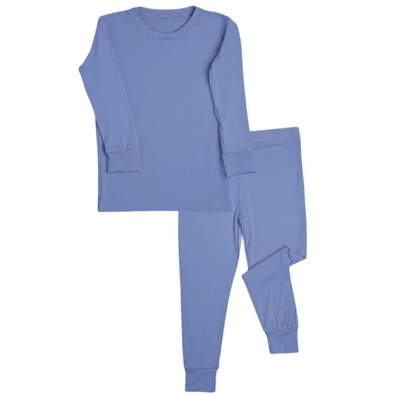 2 Piece Long Sleeve Bamboo Set - Solids (Overstock) 3