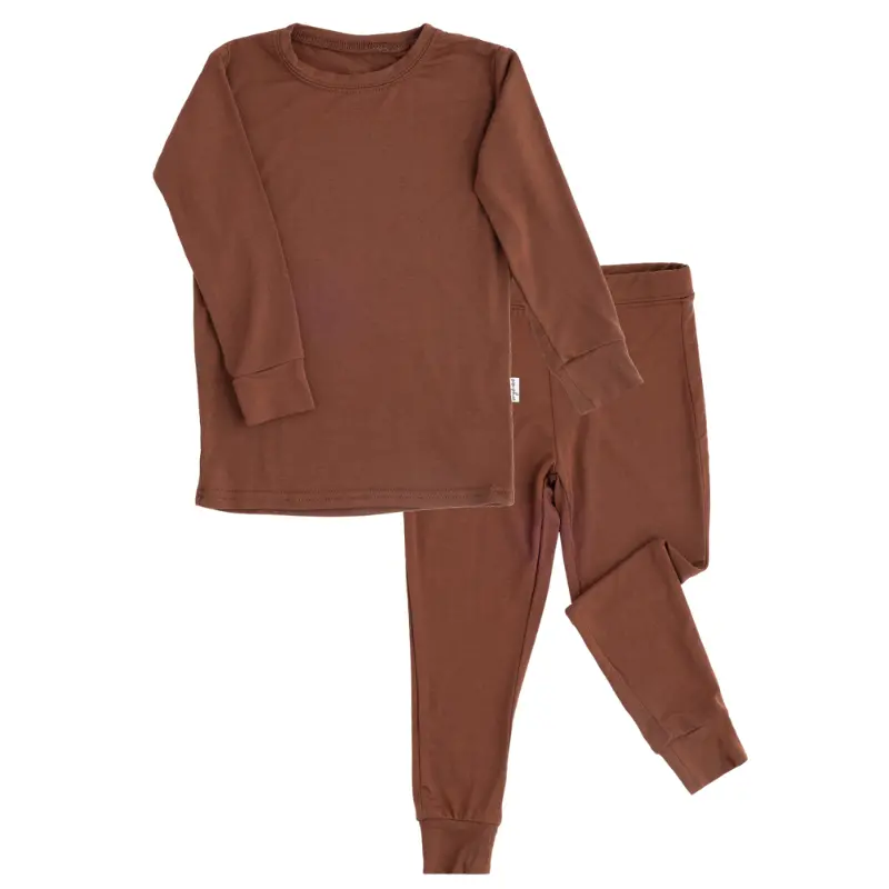 2 Piece Long Sleeve Bamboo Set - Solids (Overstock) 6