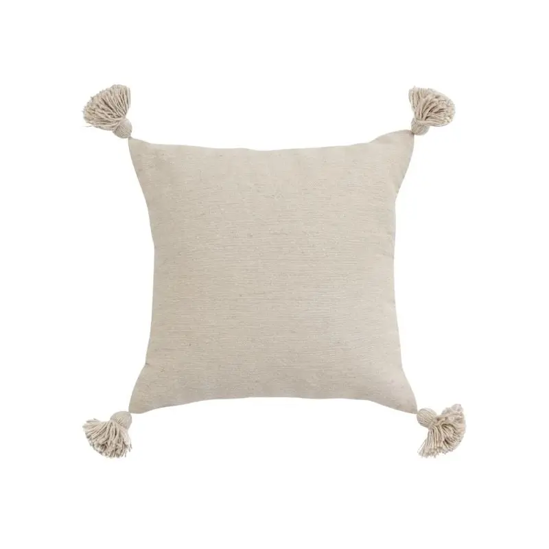 Solid Moroccan Pom Pom Pillow 1