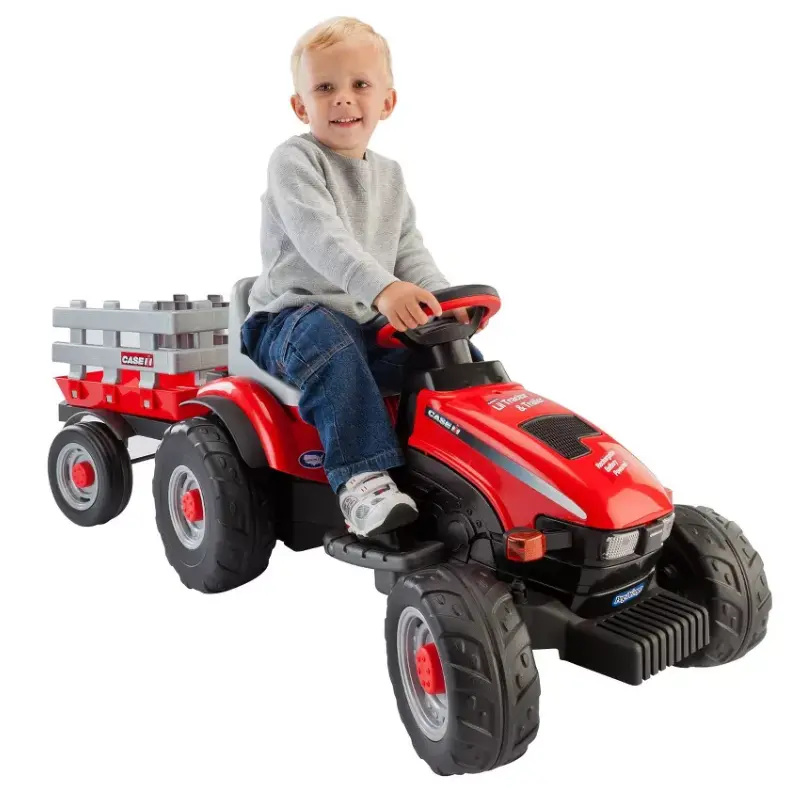 Lil Tractor With Trailer Powered Ride-On - Red 1