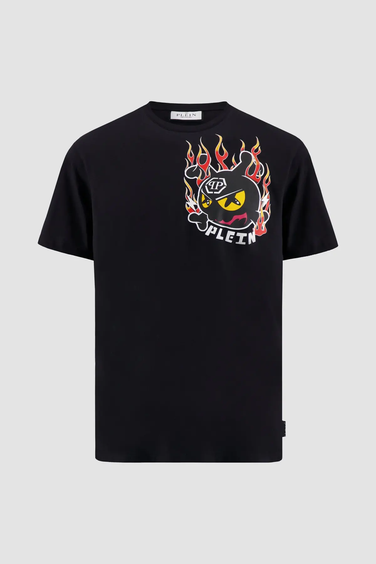 Philipp Plein Black Round Neck Ss T-Shirt 1