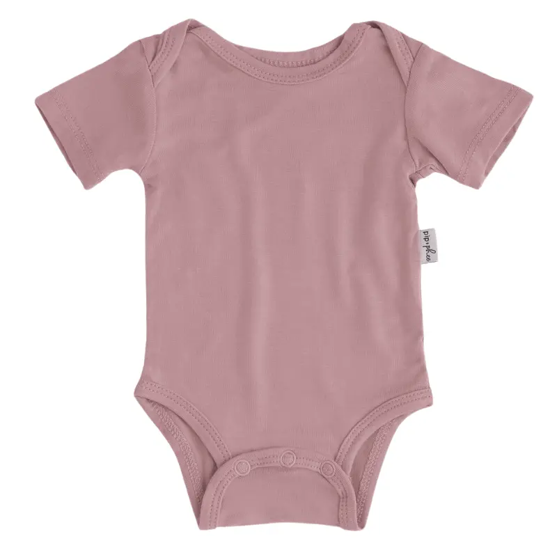 Bamboo Short Sleeve Bodysuits - Solids (Overstock) 14