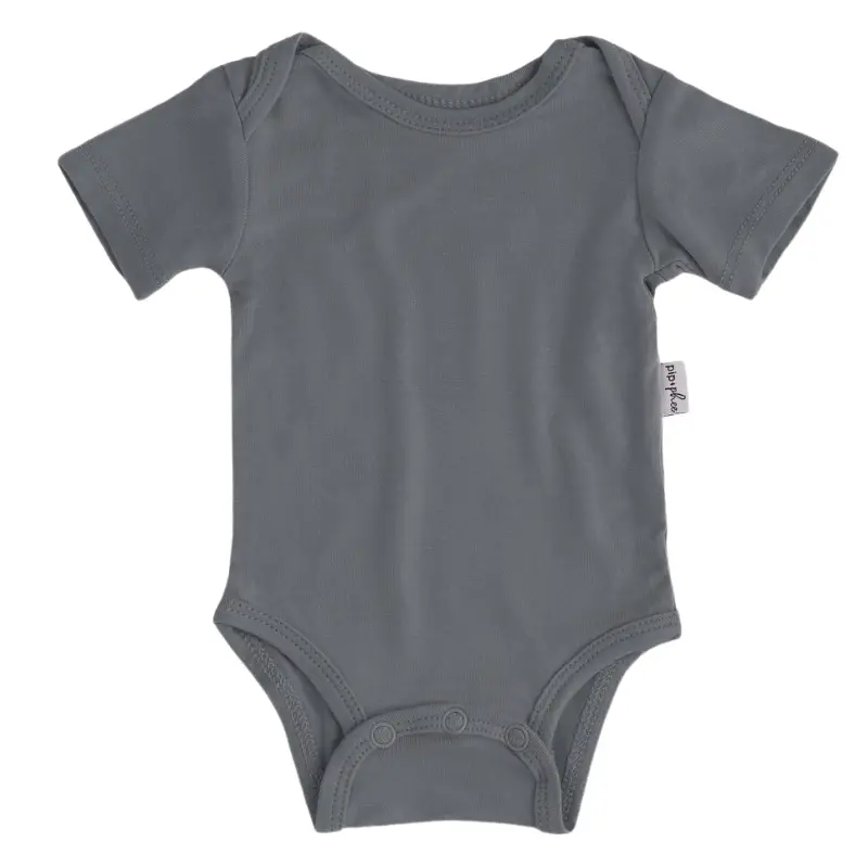 Bamboo Short Sleeve Bodysuits - Solids (Overstock) 13