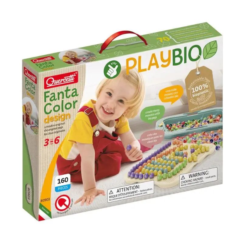 Fantacolor Design Play Bio - Classic Pegboard And Pegs 1
