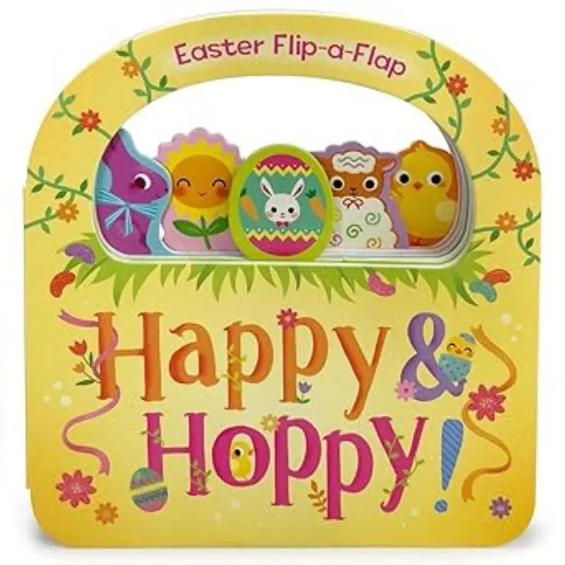 Happy & Hoppy - Children's Flip-A-Flap Activity Board Book 1