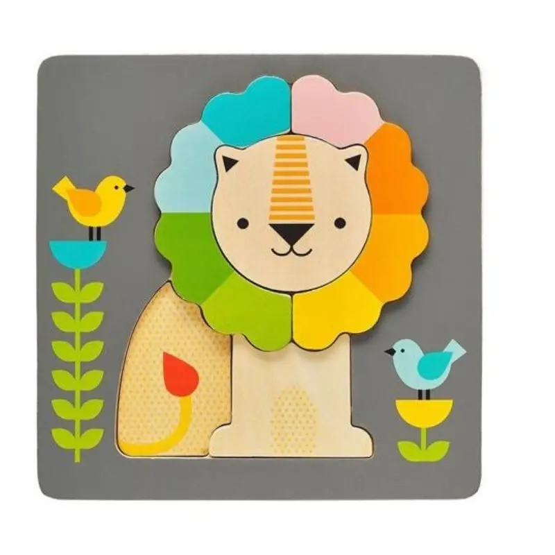 Little Lion Chunky Wood Puzzle 1