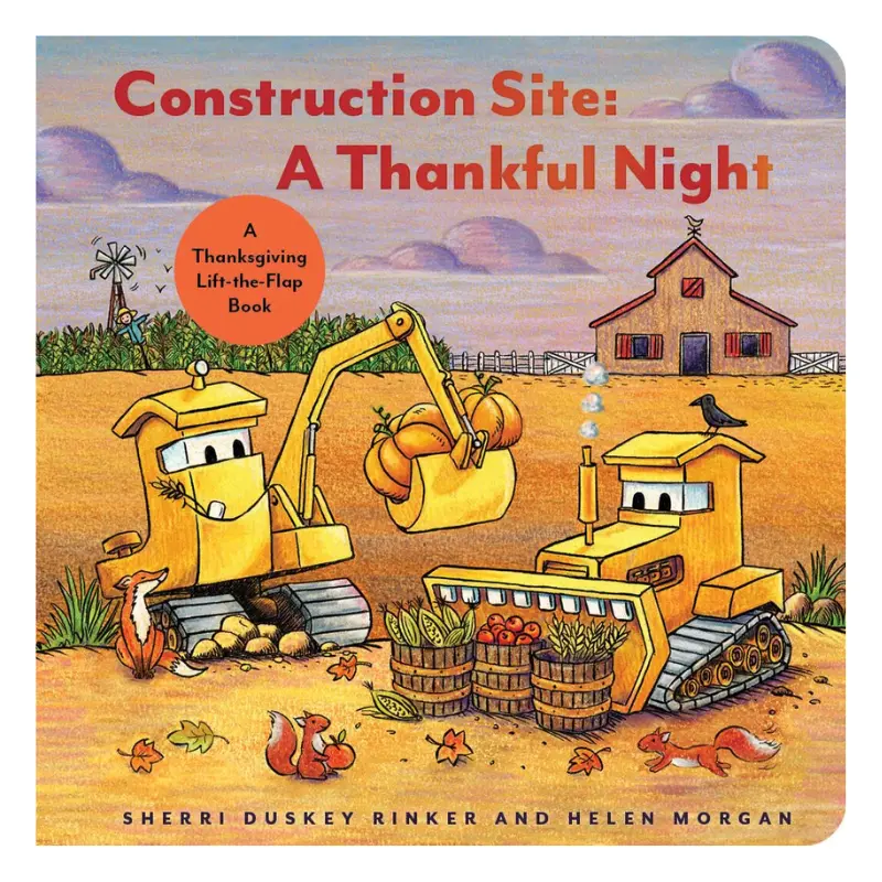 Construction Site: A Thankful Night Lift-The-Flap Book 1