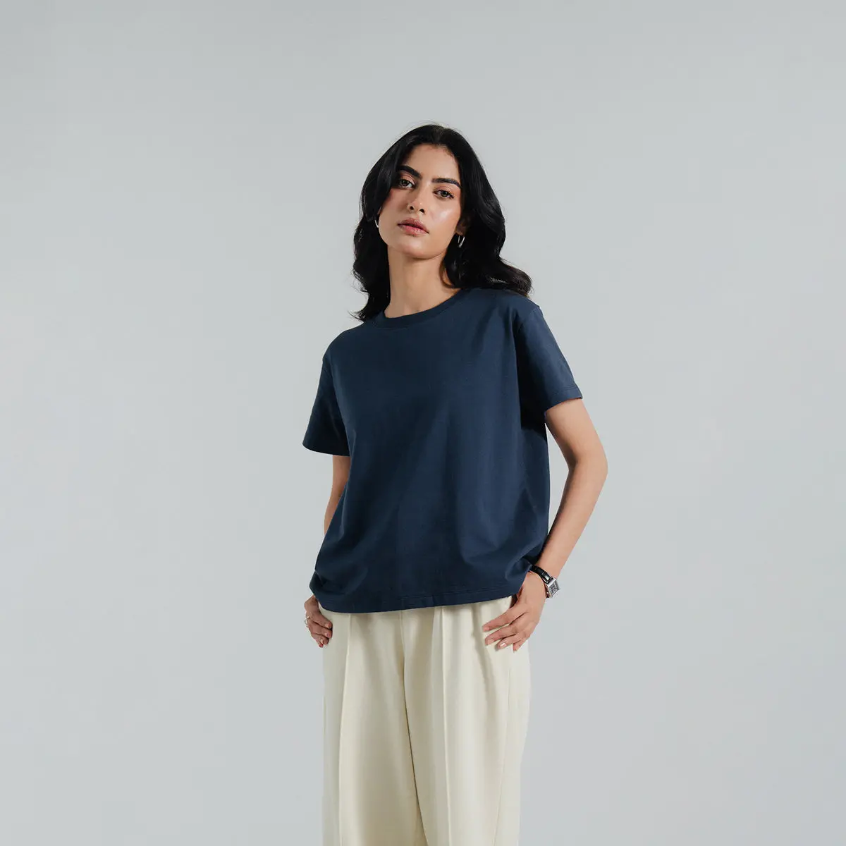 Lycra Jersey Regular Fit Tee 1