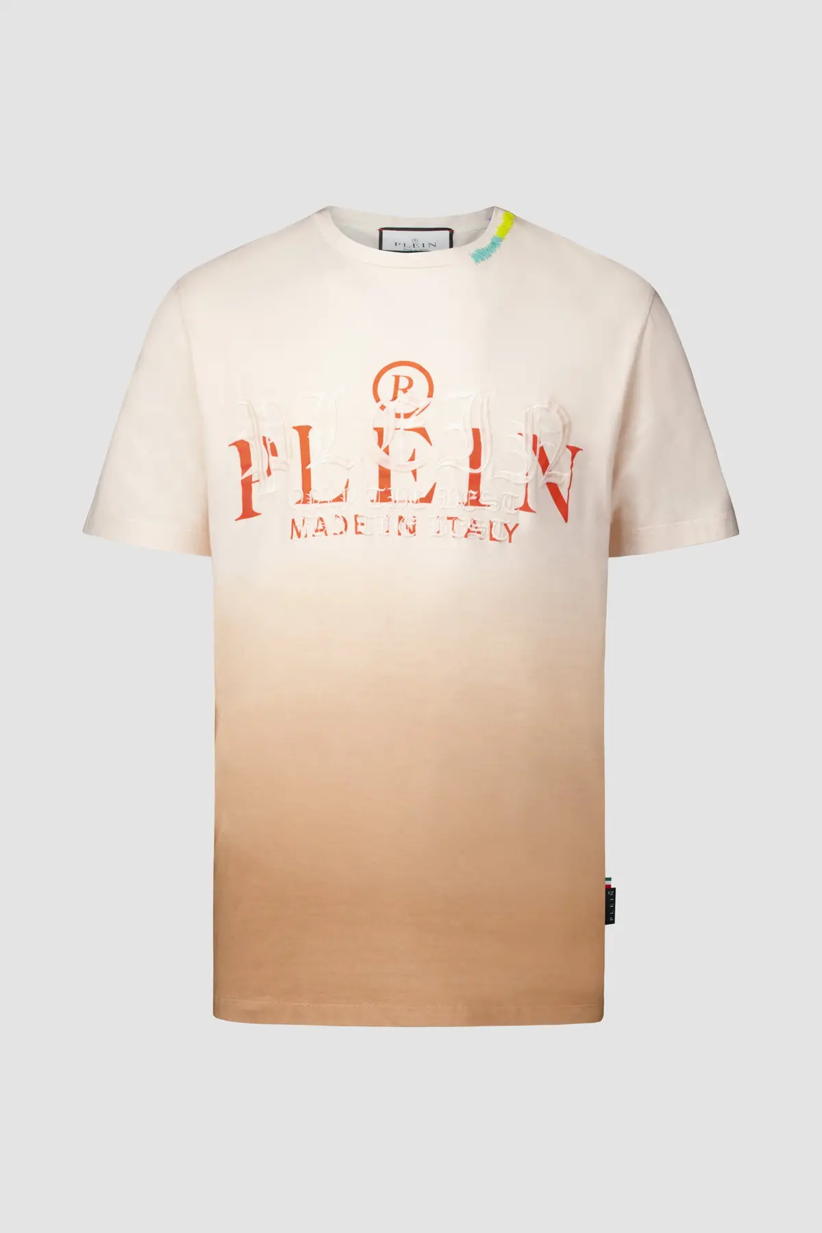 Philipp Plein Beige Round Neck Ss Gothic Plein T-Shirt 1