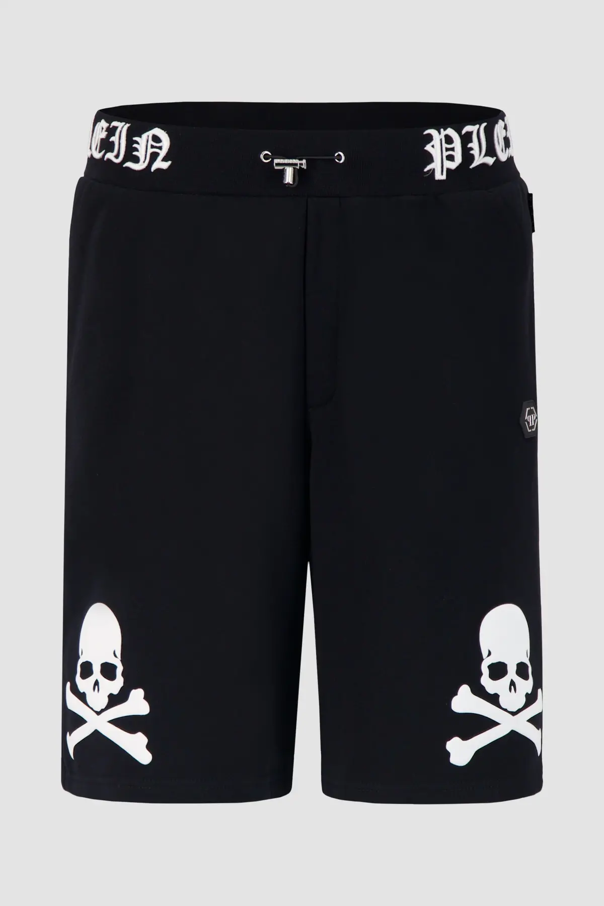 Philipp Plein Black Skull&Bones Jogging Shorts 1