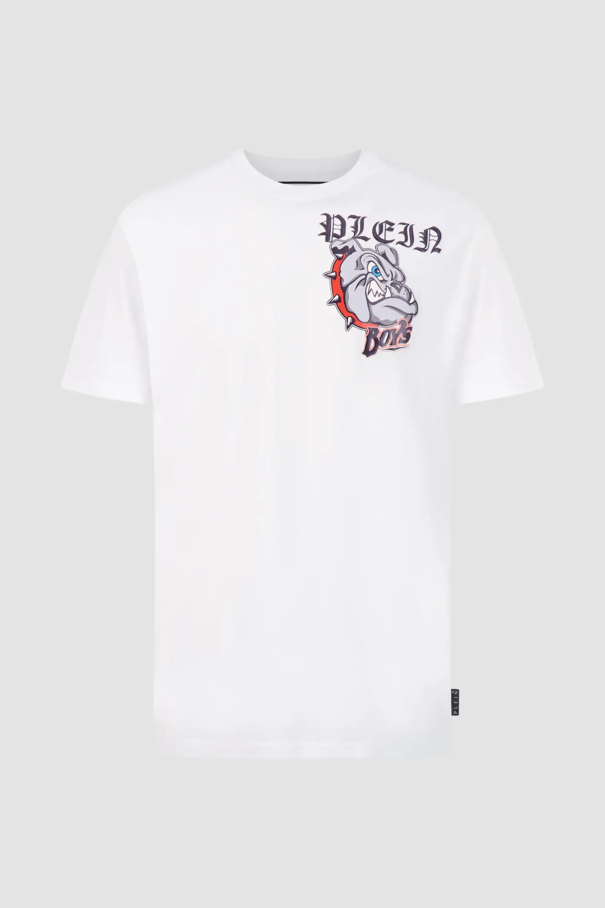 Philipp Plein White Round Neck Ss Bulldogs T-Shirt 1