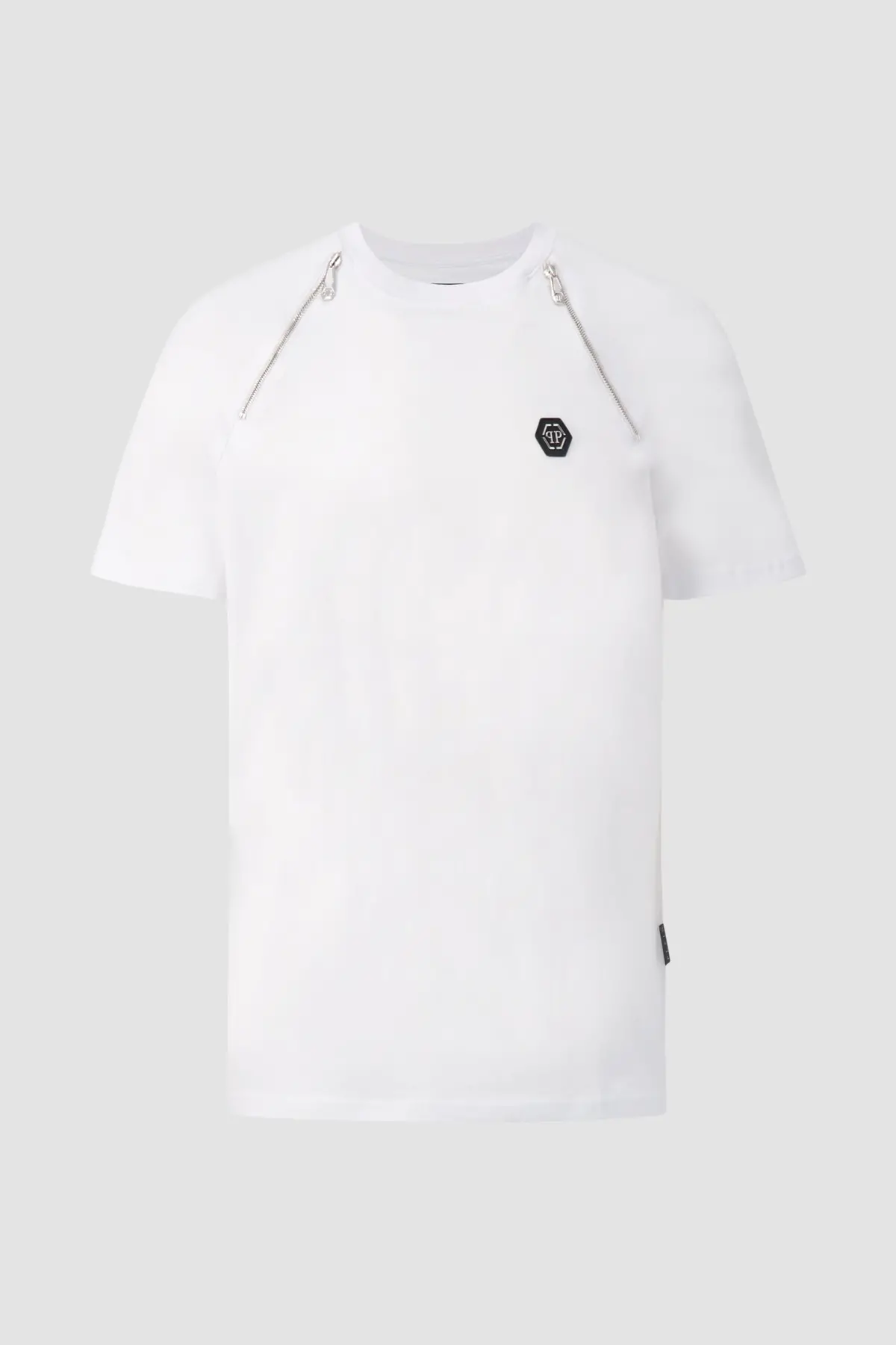 Philipp Plein White Round Neck Ss T-Shirt 1