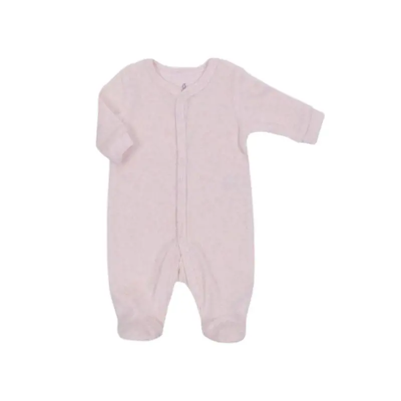 Velour Sleeper With Snaps 1